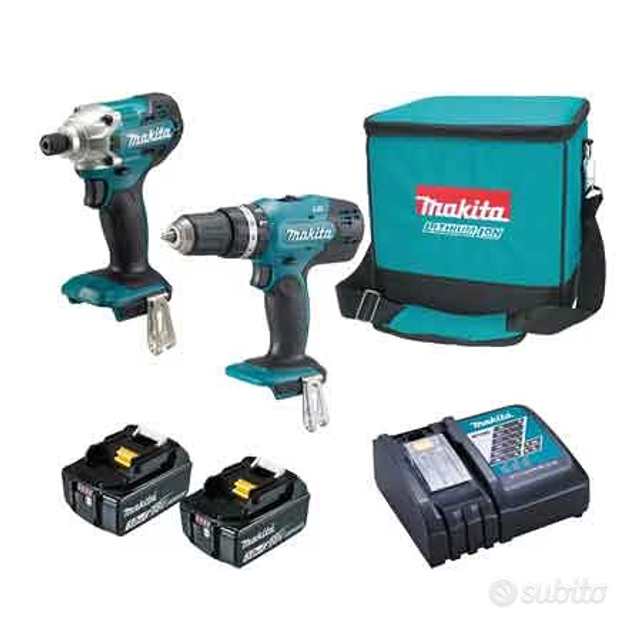 Kit Makita DLX2336X 18V: Trapano + Avvitatore Impulsi