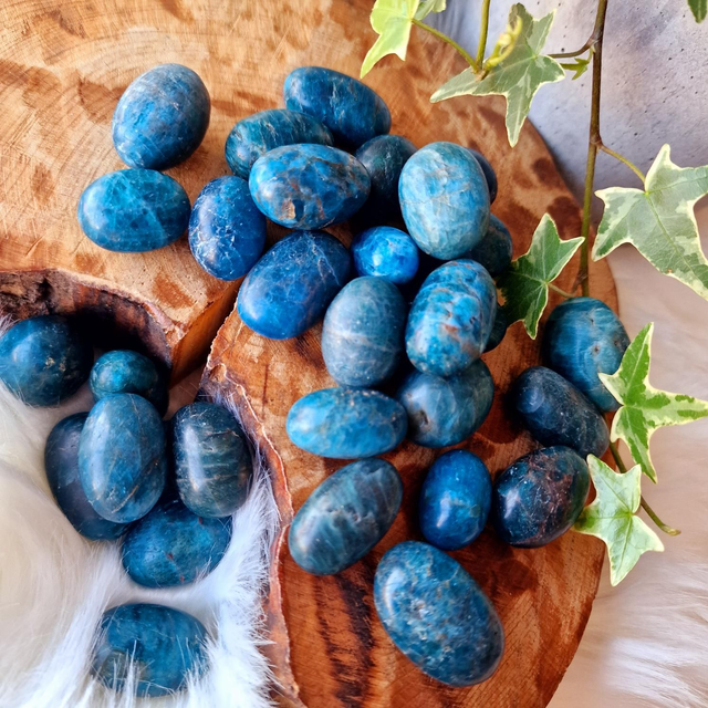 Blue Apatite tumble