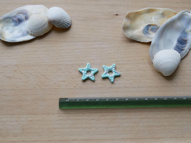 Etoile turquoise/argenté