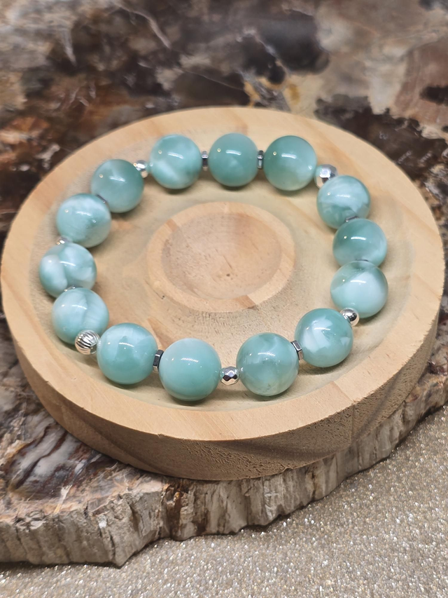 Bracelet Garniérite XL en 1,2 cm