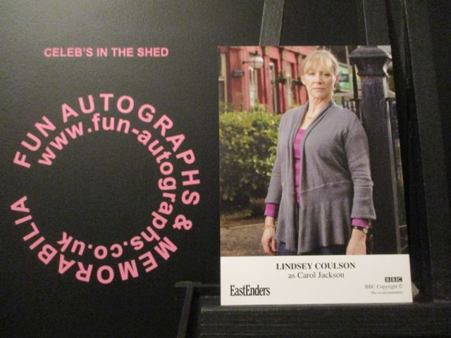 Lindsey Coulson (Carol Jackson) Original EastEnders Cast Card