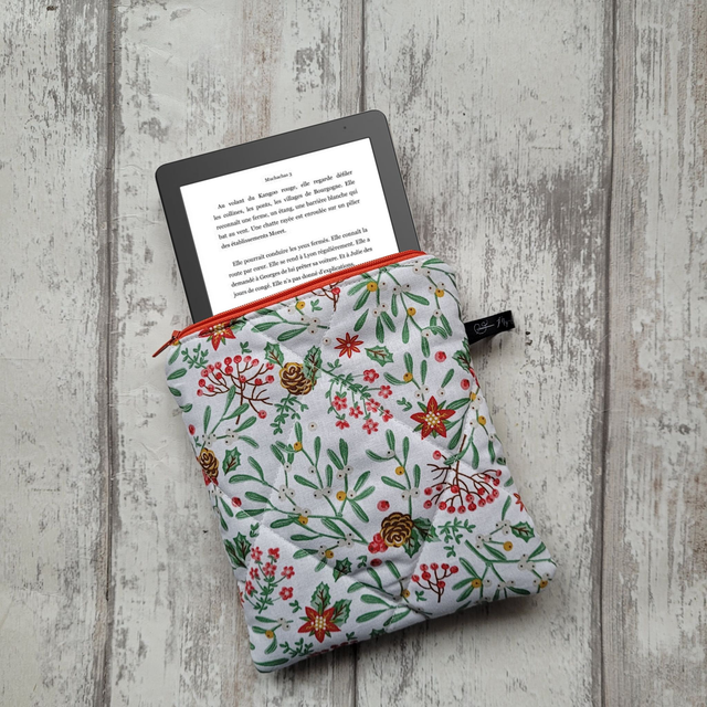 Pochette zippée pour liseuse : Houx format S