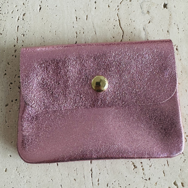 Portemonnee roze glitter 