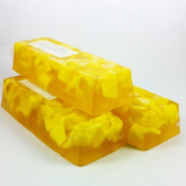 Tranche de savon à la glycérine de citron