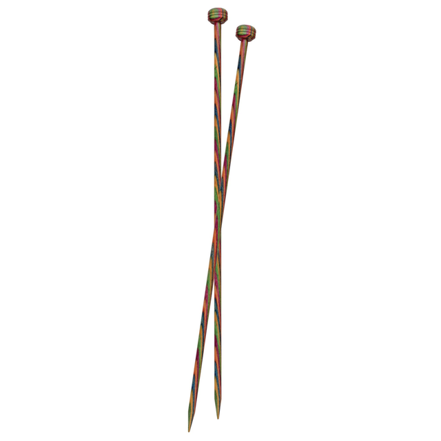 KnitPro Symfonie 40cm Long Single End Knitting Pins Pair