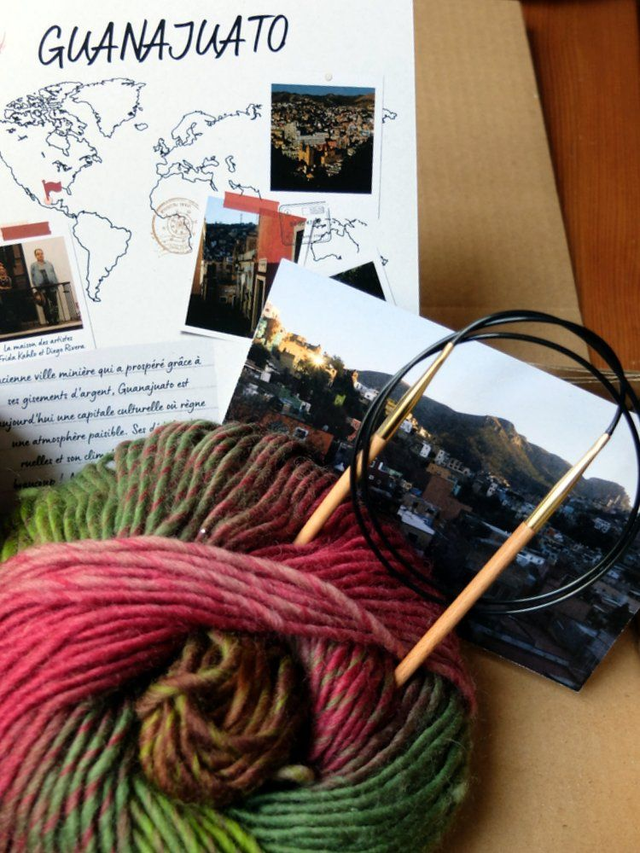 Guanajuato - Kit bonnet + mitaines 100% laine - Niveau intermédiaire 🤚🤚🤚