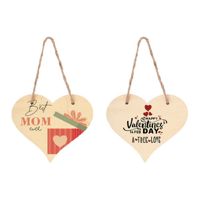 MDF Love Heart Plaque