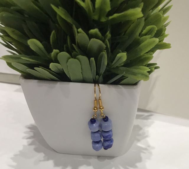 Blue Dangling Earrings- BDE2776
