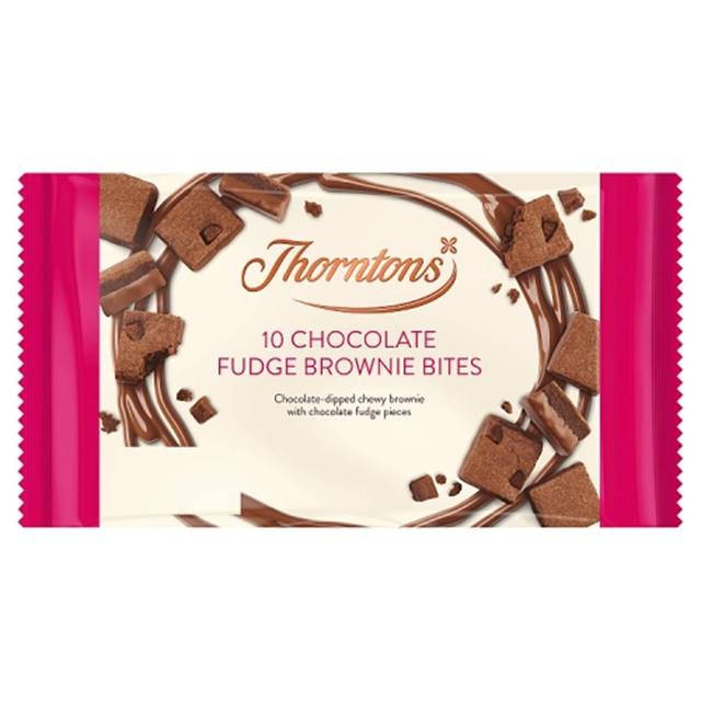 Thorntons 10 Chocolate Fudge Brownie Bites 125g