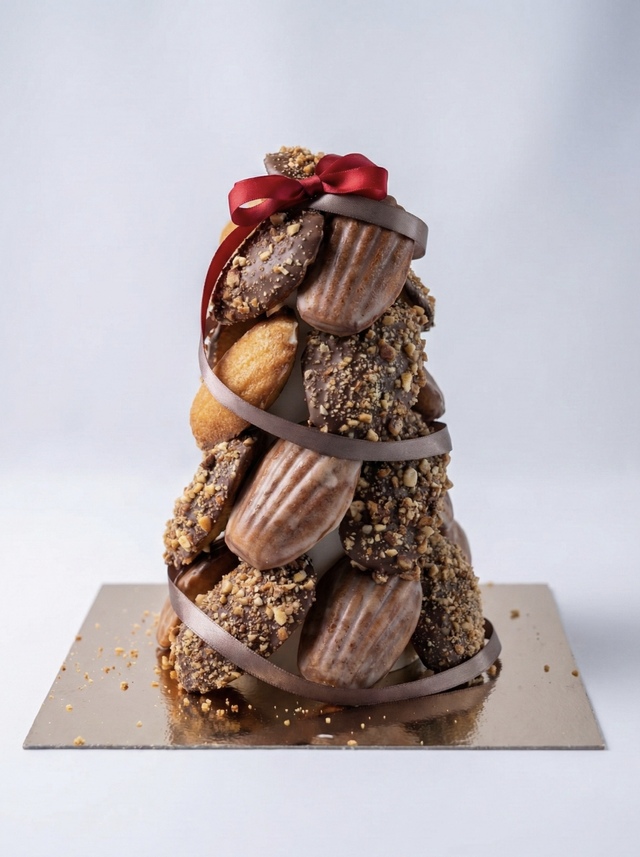 Pièce montée de madeleine _ 24 pièces