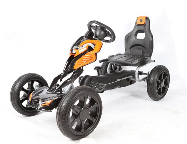 Thunder Eva Rubber Wheel Tyres Go Kart Orange  