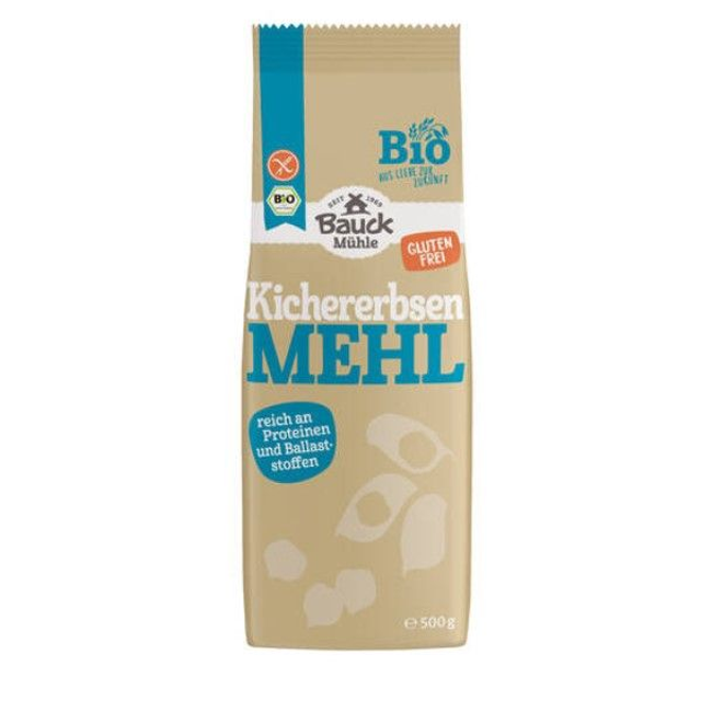 Bauck Mühle Kichererbsenmehl glutenfrei, 500g Packung