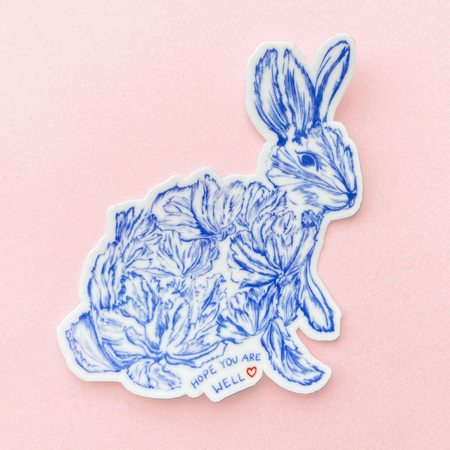 Hope you are well Bunny - Sticker