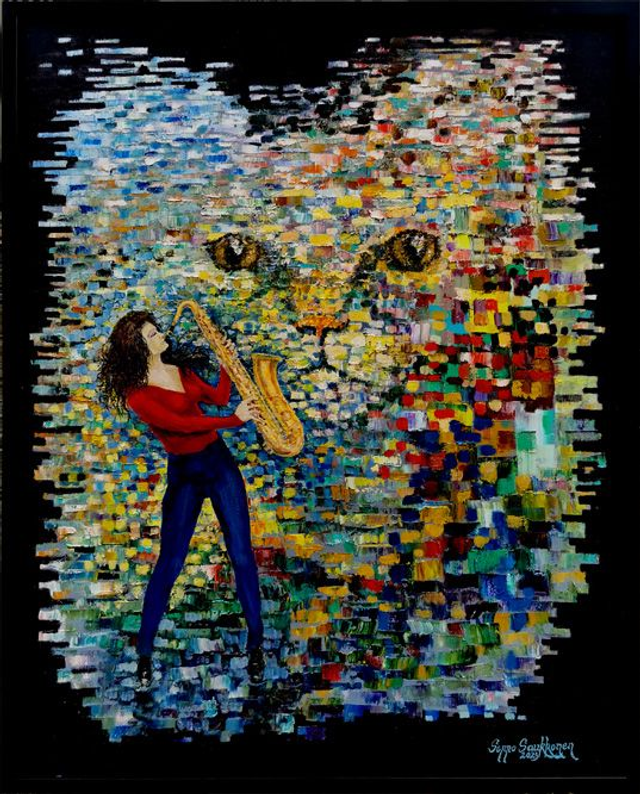 27. Kissa vieköön (100x80 cm )