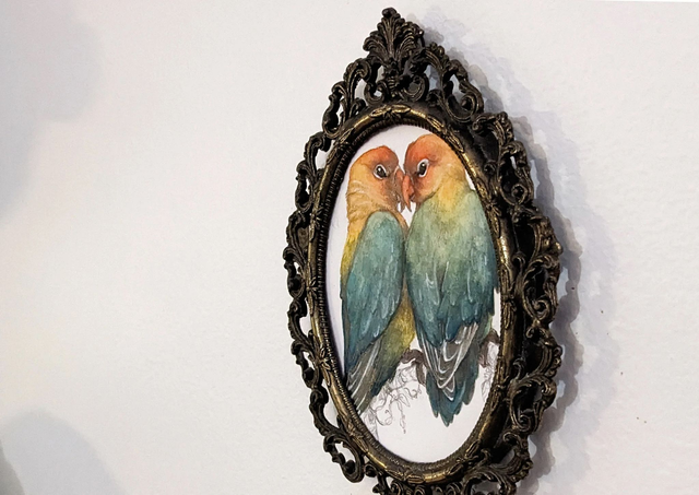 Format A6, un animal, couleur _ Commande Originaux - Dessin naturaliste 