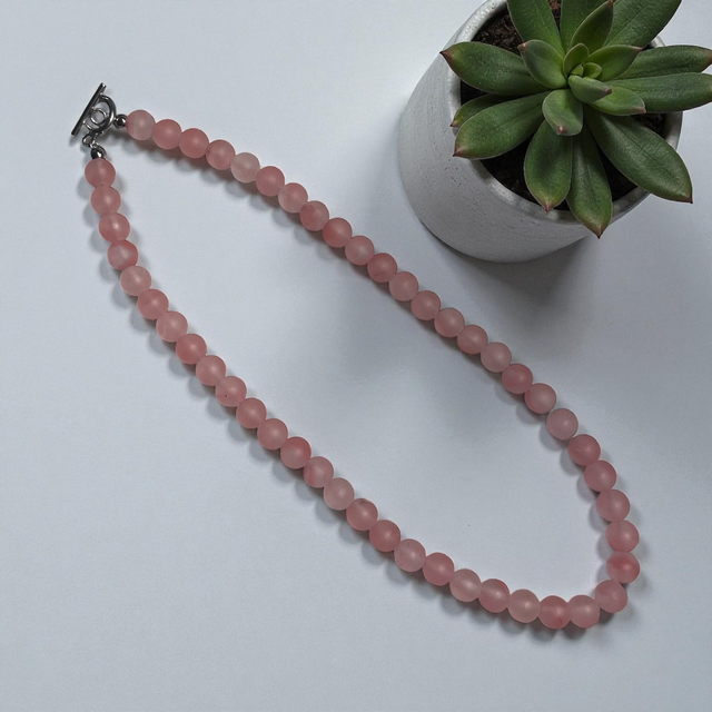 Watermelon quartz necklace