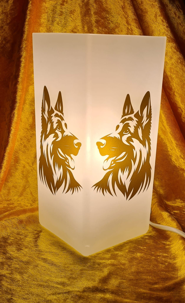 Tischlampe Schäferhund