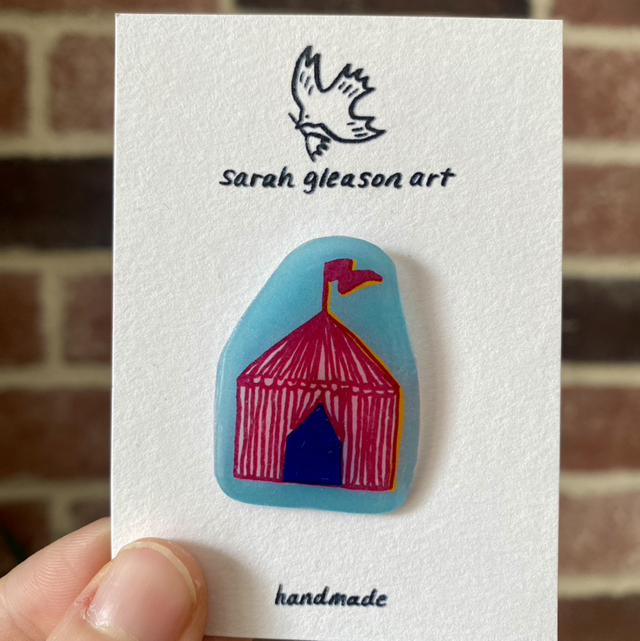 Handmade Circus Tent Pin 