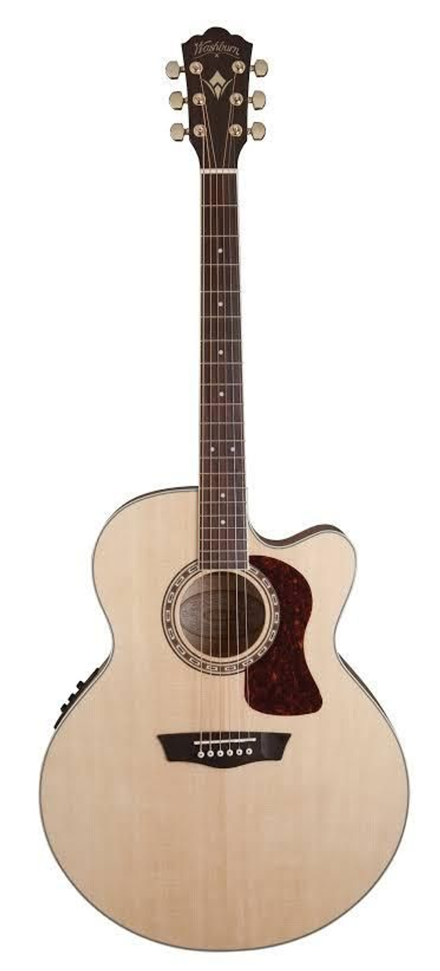 Guitarra electroacústica jumbo Washburn J40SCE Heritage Serie 40