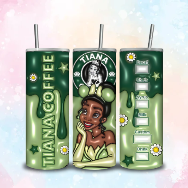 Tumbler Starbuck 3D Tiana