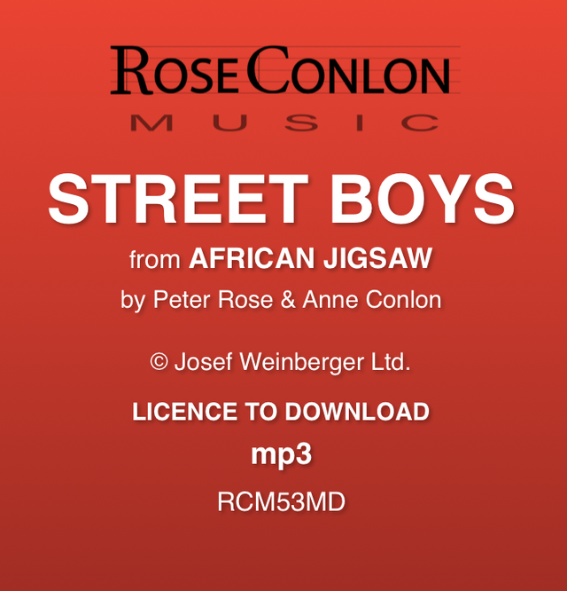STREET BOYS   (from African Jigsaw by Peter Rose &amp; Anne Conlon)