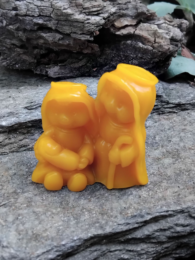 Marie a Joasef - soška ze včelího vosku