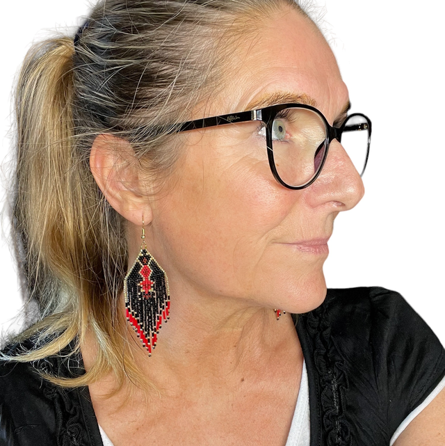 Boucles d’oreilles à franges Chinoiseries