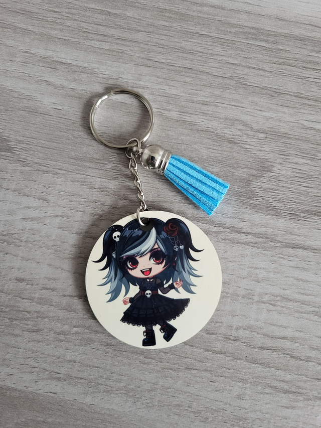 Porte-clef en bois rond