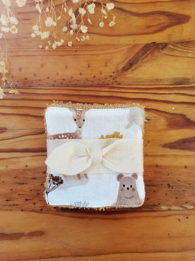 Lot de 8 cotons lavable Moka Cannelle