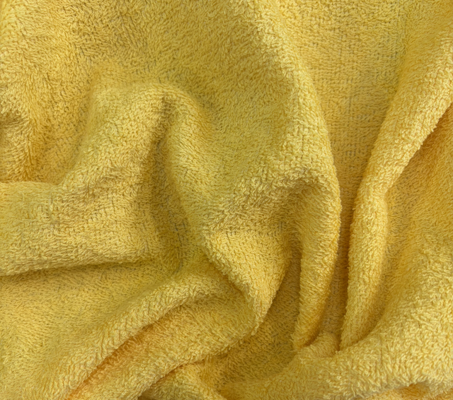 Butter Yellow Cotton Towelling