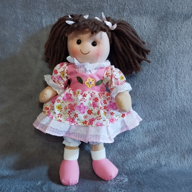 Poupée rembourrée en tissu petite 30 cm - 3