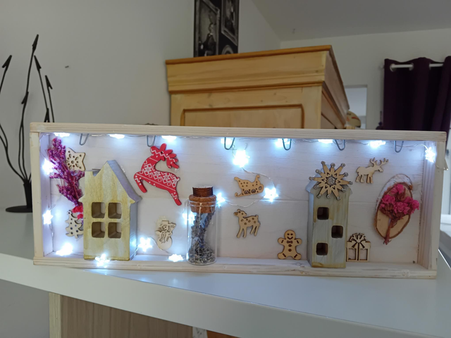 Décoration festive illuminée 