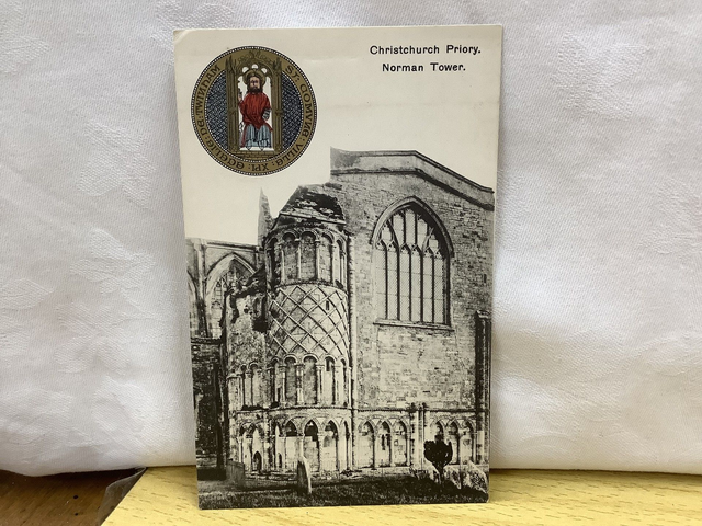 Christchurch Priory, Norman Tower, Christchurch, Dorset The Twynham Series Postcard. Our Ref No R578 £2.25