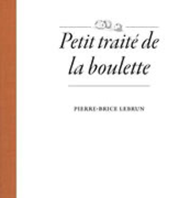 Petit traité de la boulette en solde