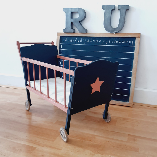 BERCEAU LANDEAU ETOILES VINTAGE