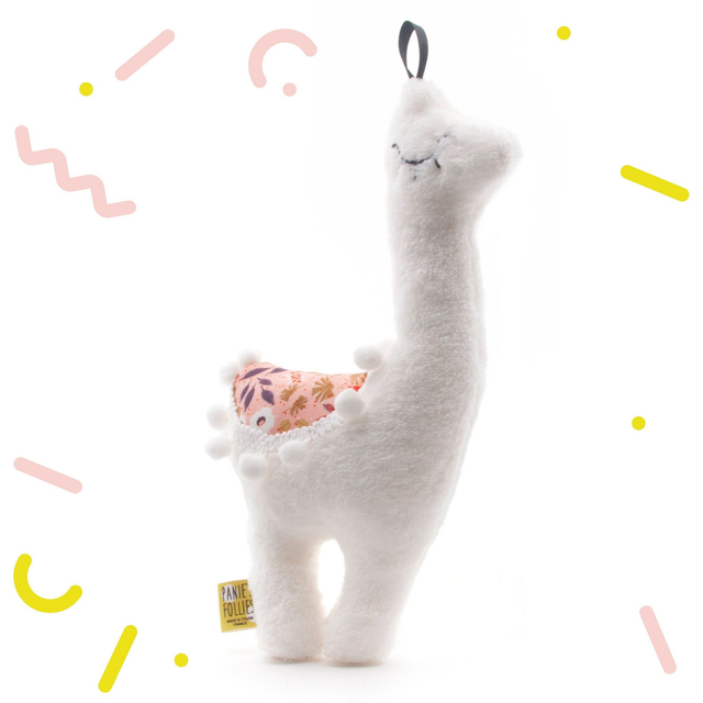 Doudou Petit Lama FLEURS