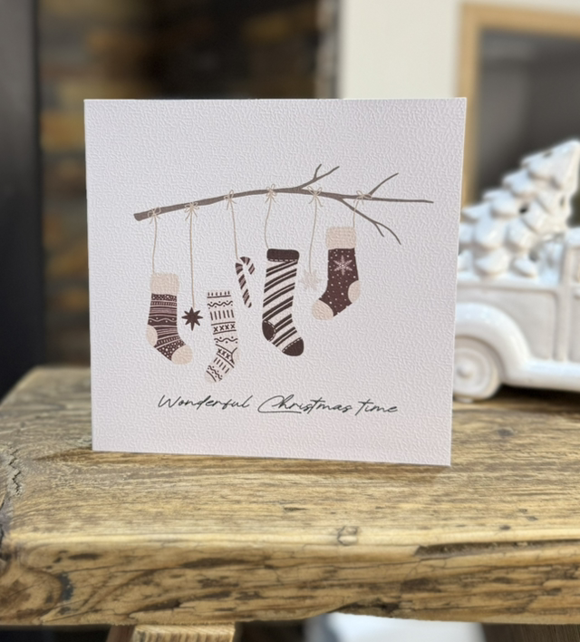 Cosy Christmas Card - Wonderful Christmas 