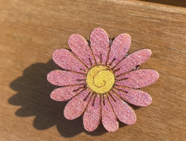 Broche fleur d automne 