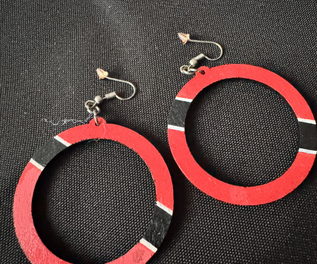 Trinidad & Tobago Painted Earrings 