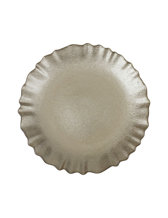 Brandani - Piatto Lurex Champagne Vetro