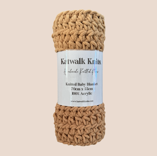 Baby Teddy Blanket Tan