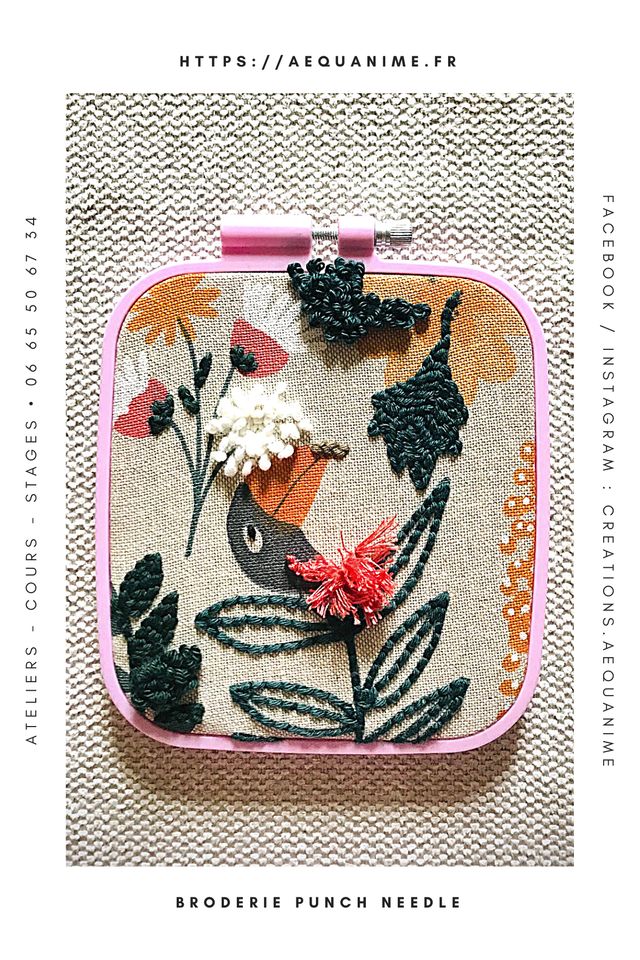 Kit punch needle toucan