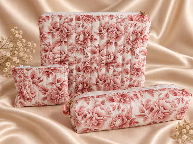 Trio Housse ordinateur + Porte-monnaie + Trousse