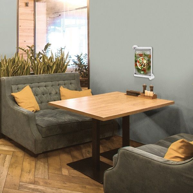  Barkan Support mural pour tablette 7-14&quot;, verrouillable, blanc