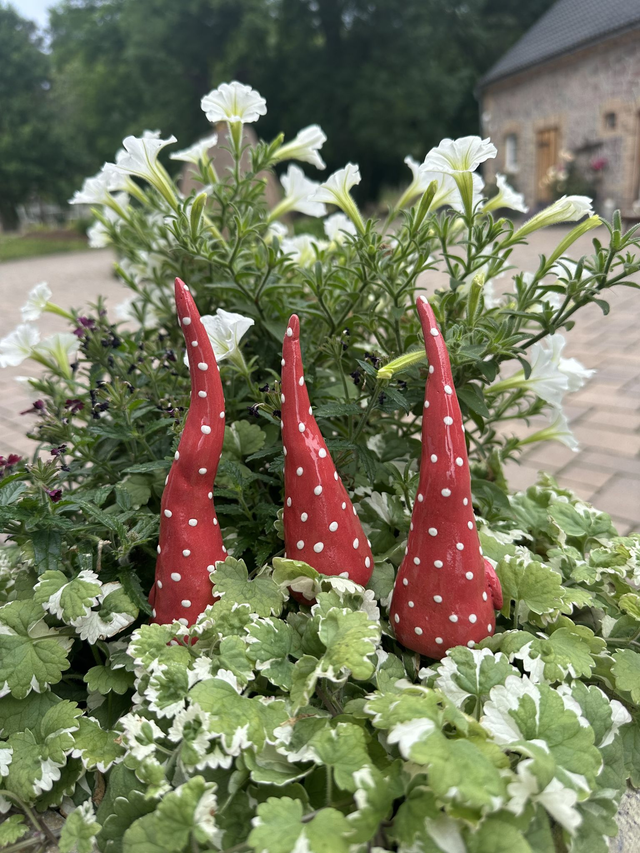 3er-Set kleine Zipfel rot