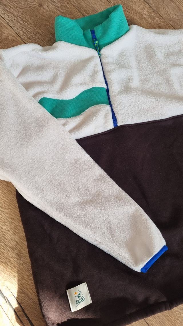 Polaire vert et marron