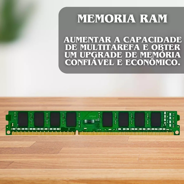 Memória RAM Para Desktop DDR3, 8GB, 1600MHz, CL11, Low Voltage, Verde, OEM