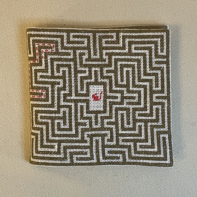 Nålebog med petit point. 