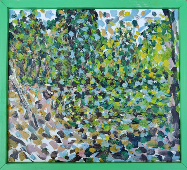 Rawka 16, 41x46 akryl płótno 2019