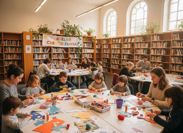 🎨 Ateliers créatifs en médiathèque – pour petits et grands!